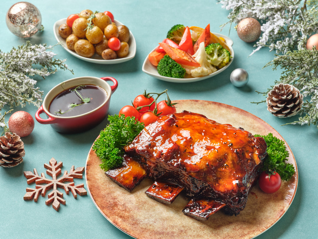 Slow Roast Beef Short Rib with Chef's BBQ Sauce (1.5kg, Bone-In) - Bestseller!